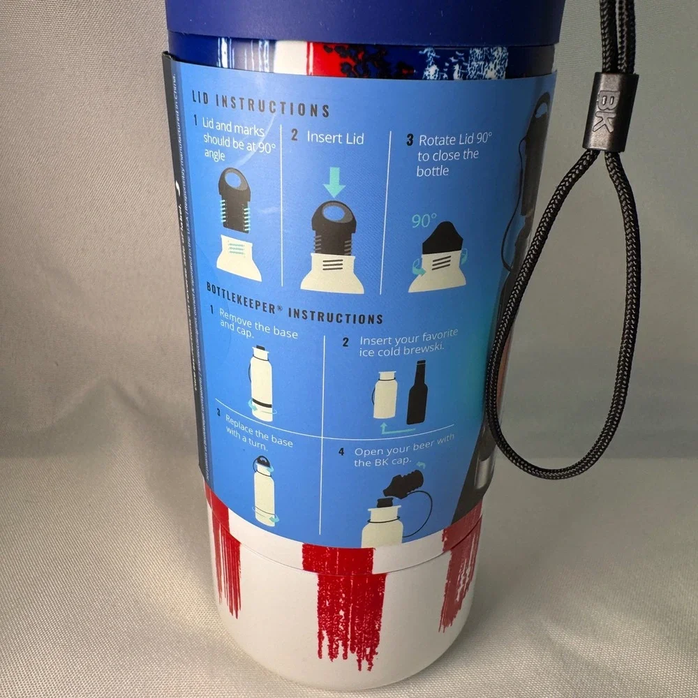 BottleKeeper X 3.0 American Graffiti Insulated Bottle Holder with Opener Cap